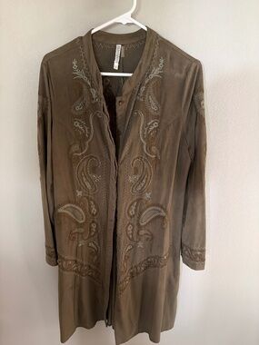 Long duster cardigan